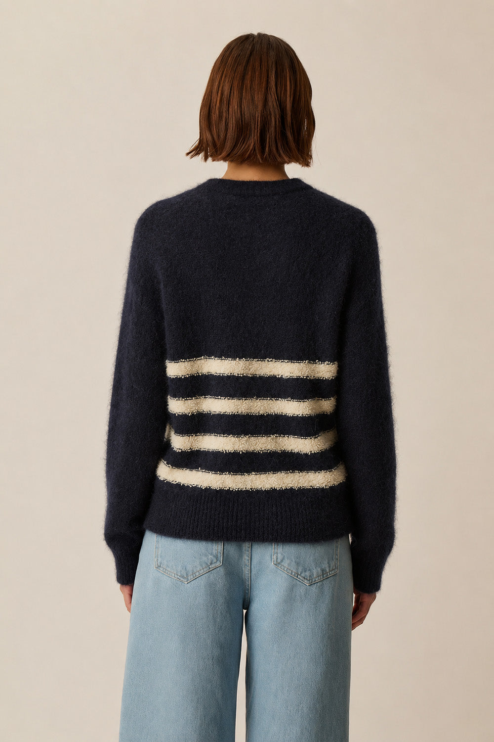 Pull Claudio Marine/Creme