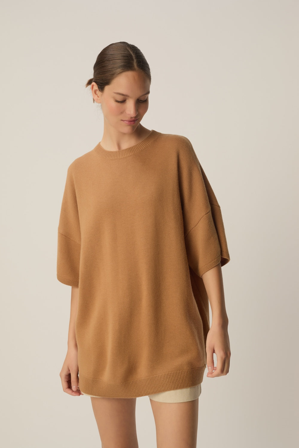 Pull manches courtes Aromane Ecorce