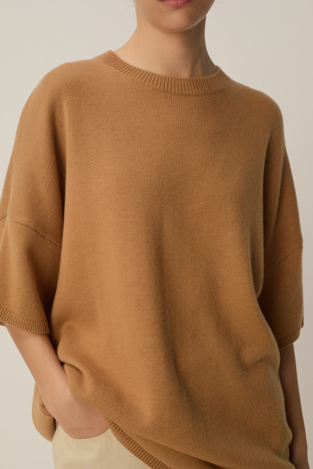 Pull manches courtes Aromane Ecorce