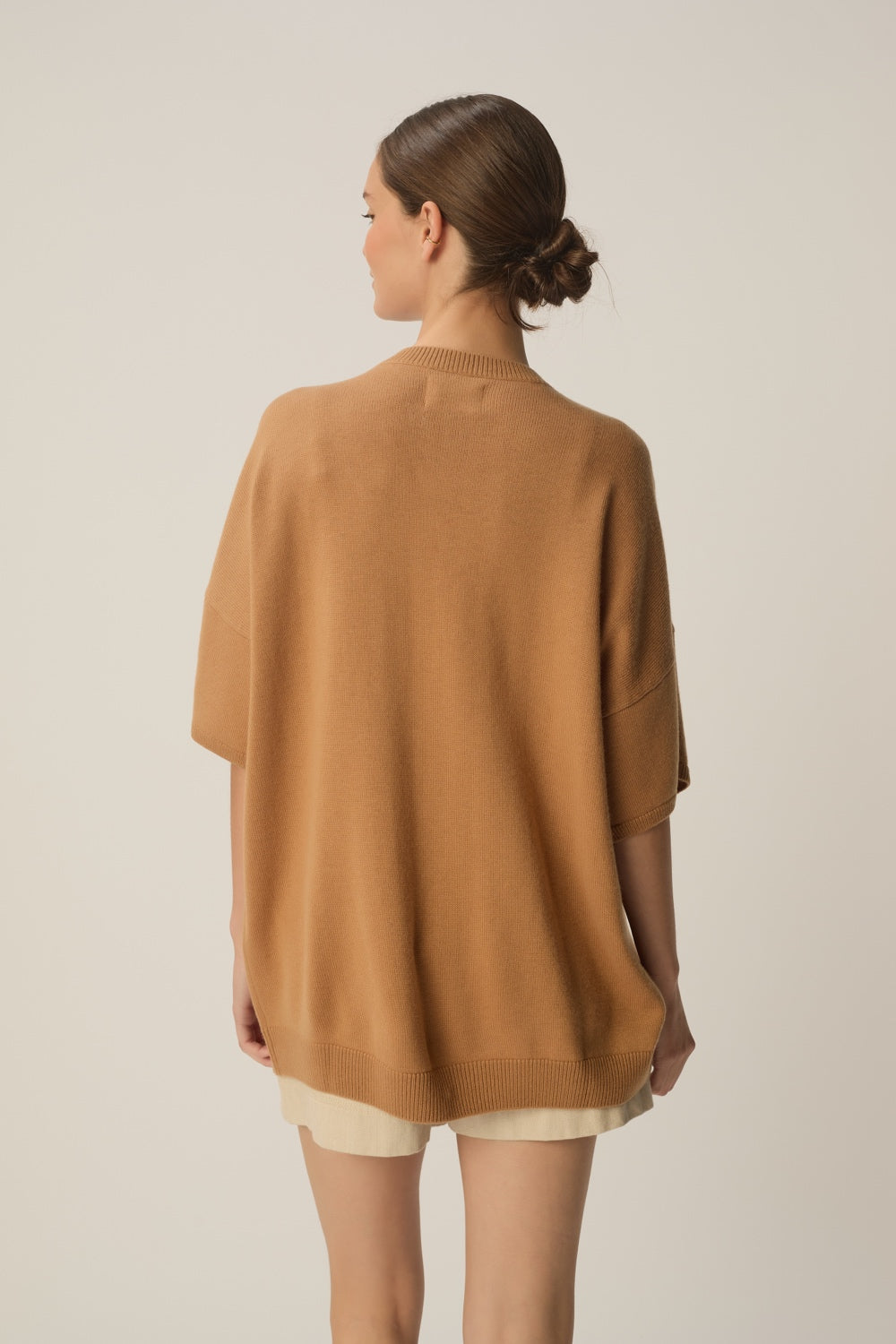 Pull manches courtes Aromane Ecorce