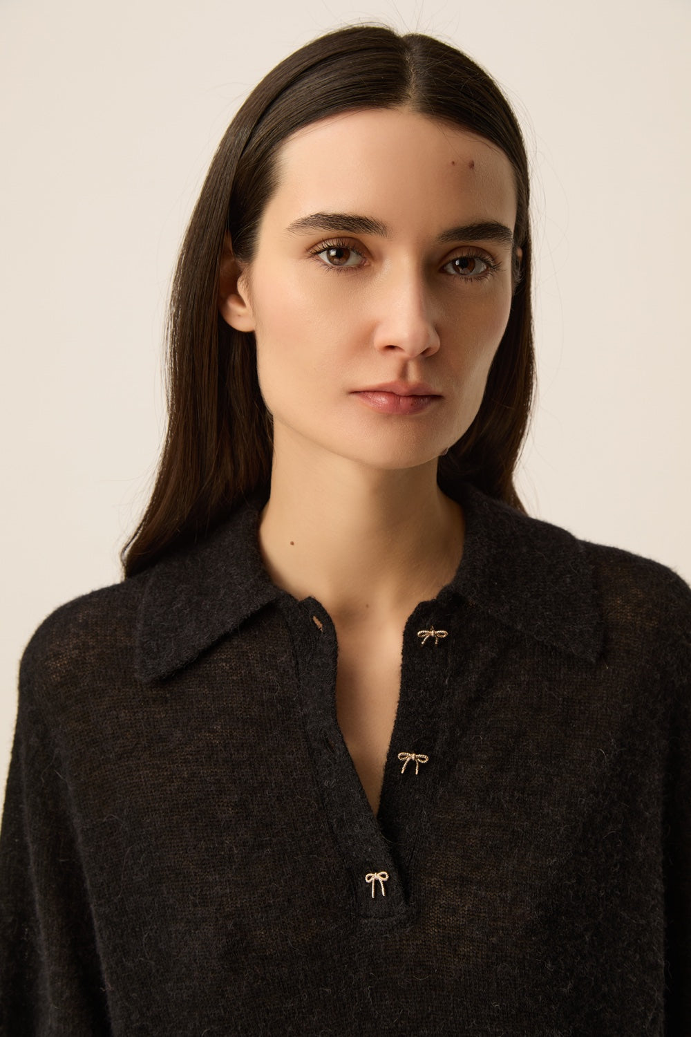 Pull manches courtes Cowboy Noir