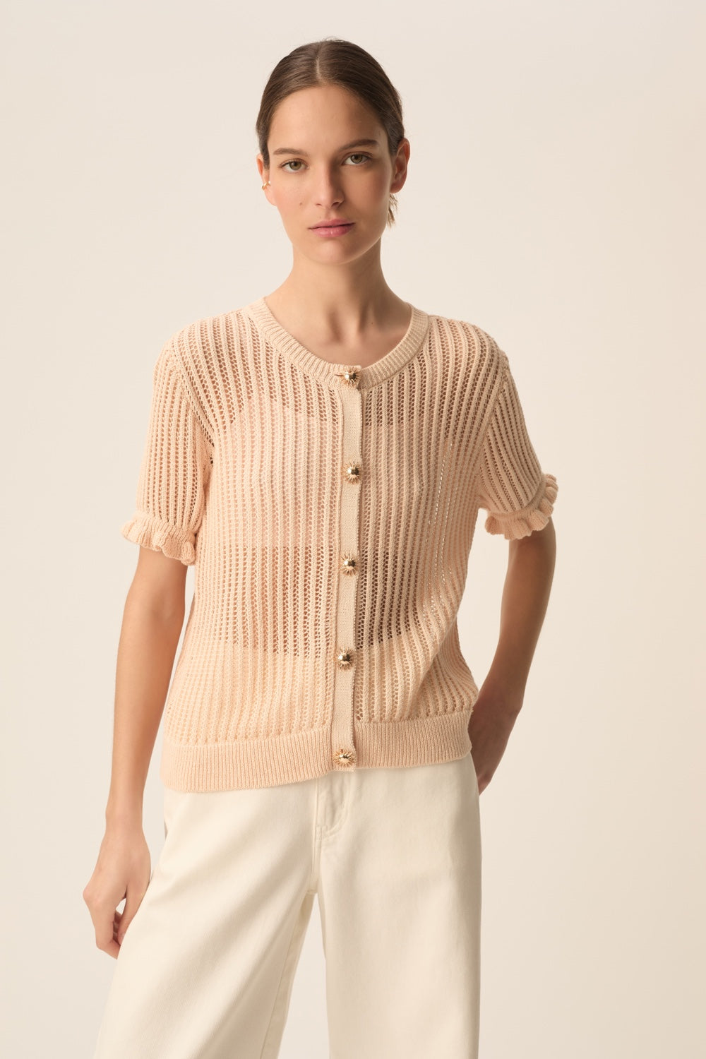 Cardigan Azari Peach
