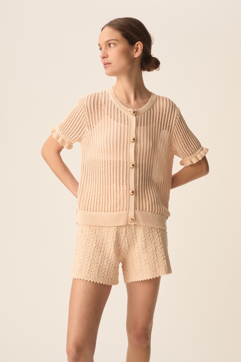 Cardigan Azari Peach