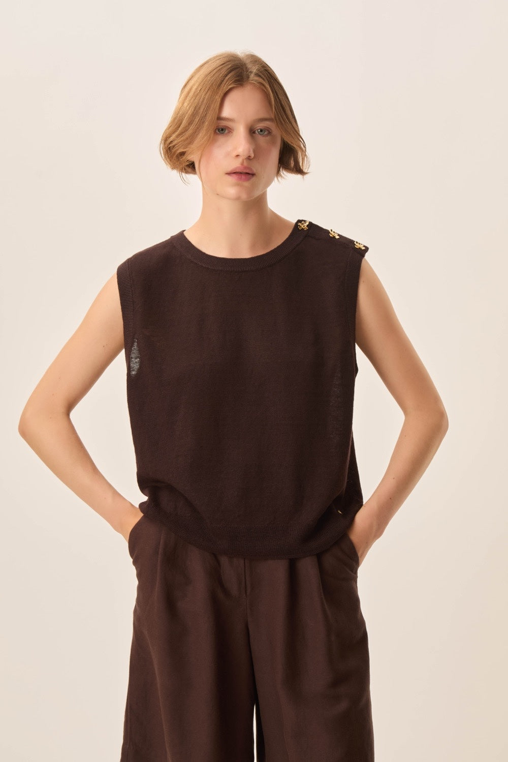 Pull sans manches Brazou Terre