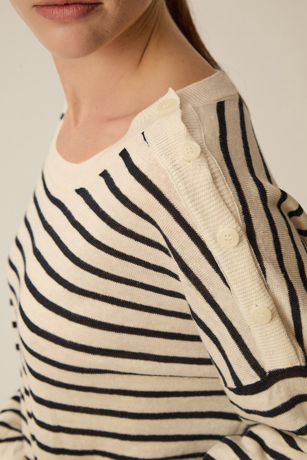 Jumper Brady Creme/Marine