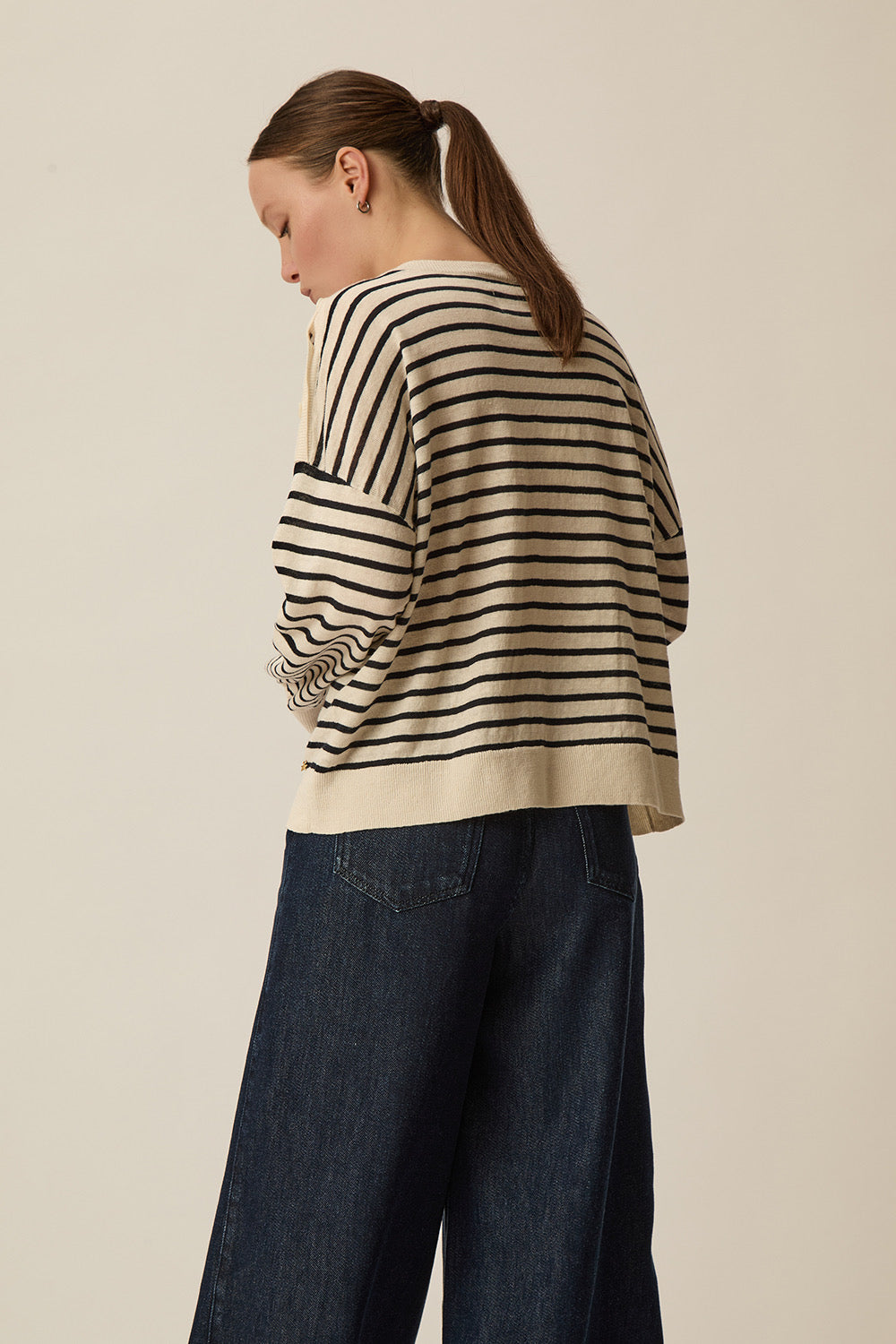 Jumper Brady Creme/Marine
