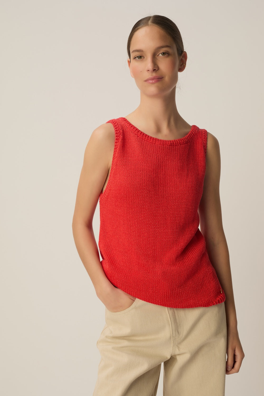 Top en maille Carlota Homard