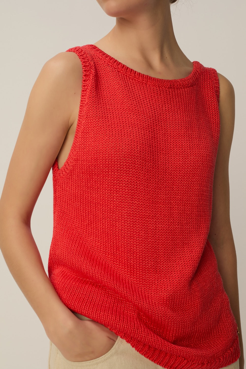Top en maille Carlota Homard