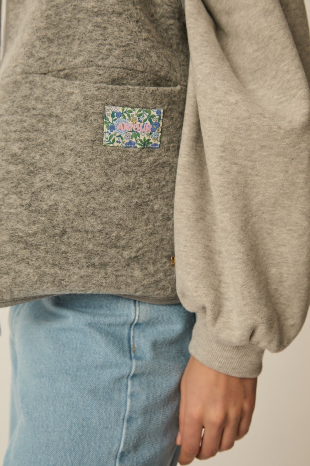 Veste maille Gaelle Gris Chine