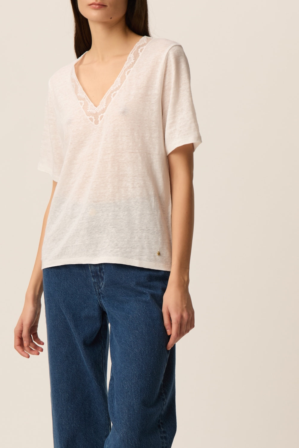 Tee-shirt Hela Ecru