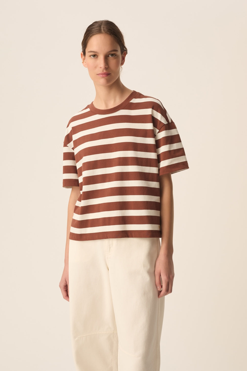 T-shirt Filma Choco/Ecru