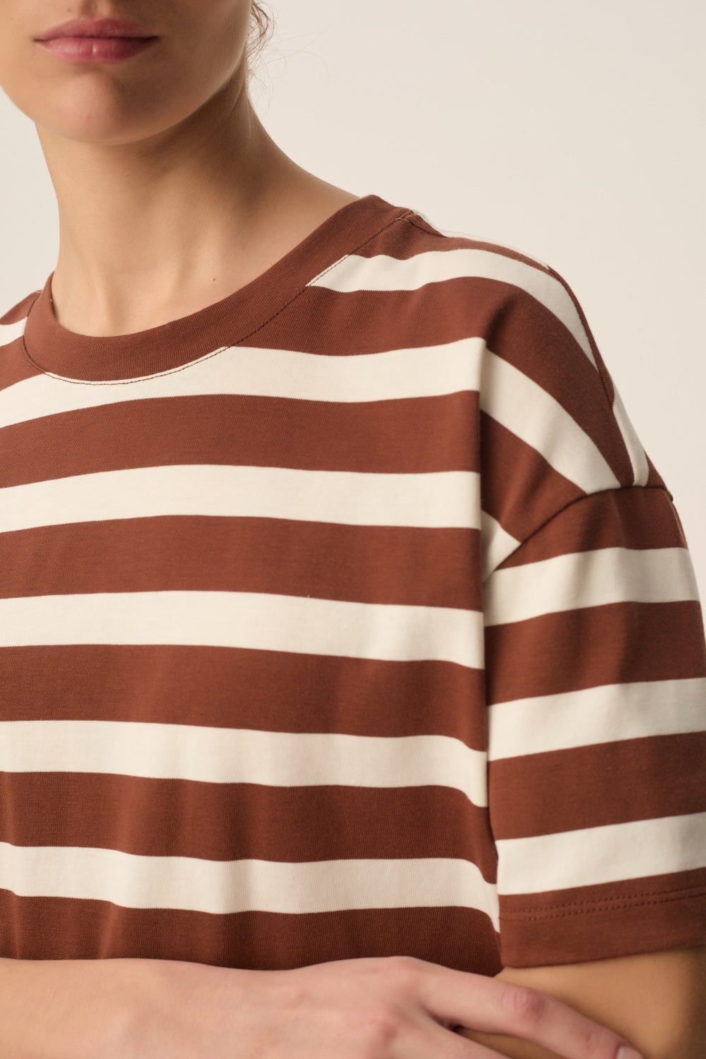 T-shirt Filma Choco/Ecru