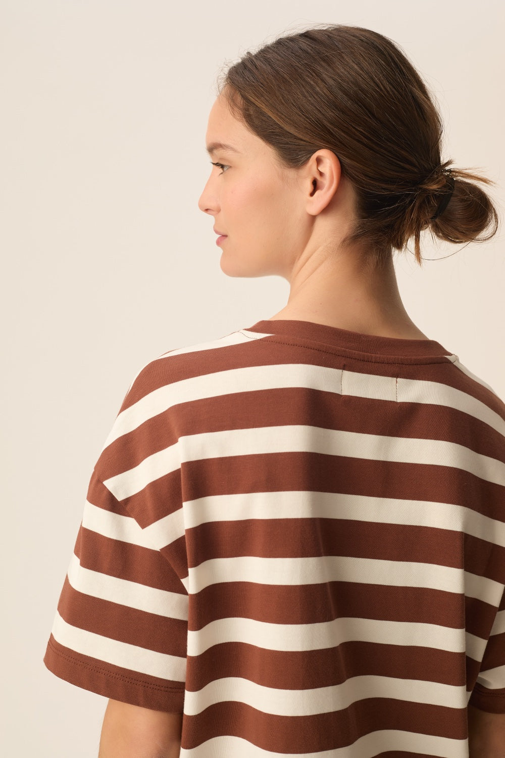 T-shirt Filma Choco/Ecru