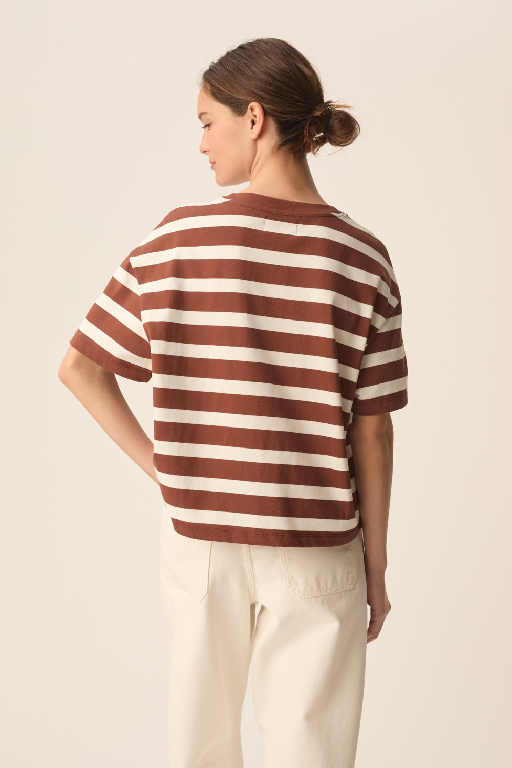 T-shirt Filma Choco/Ecru