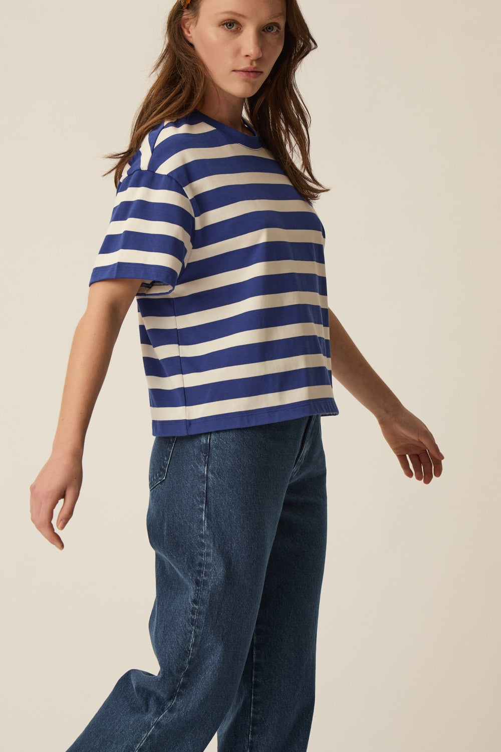 Tee-shirt Filma Indigo/Ecru