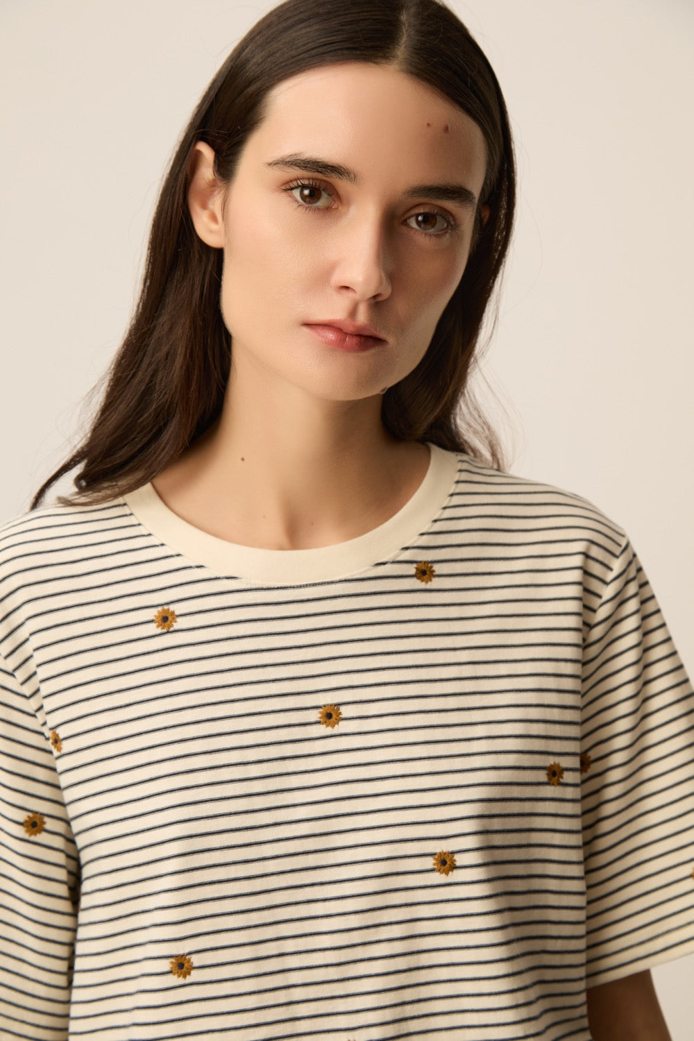Tee-shirt Josef Marine/Mousse