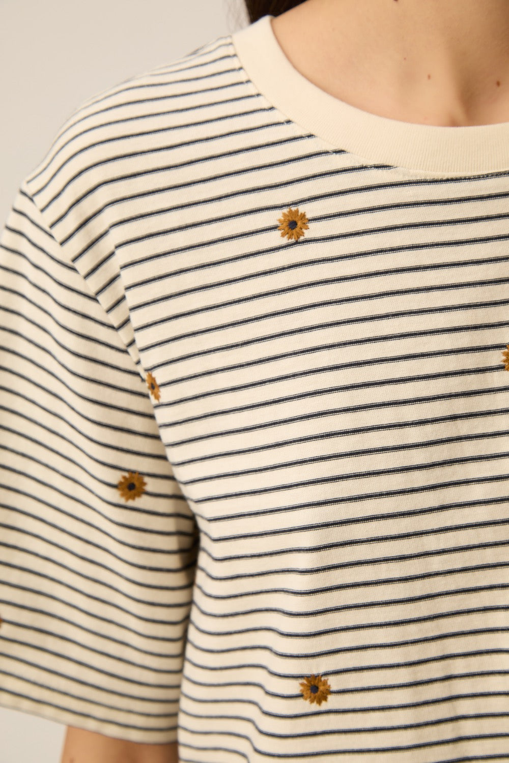 Tee-shirt Josef Marine/Mousse