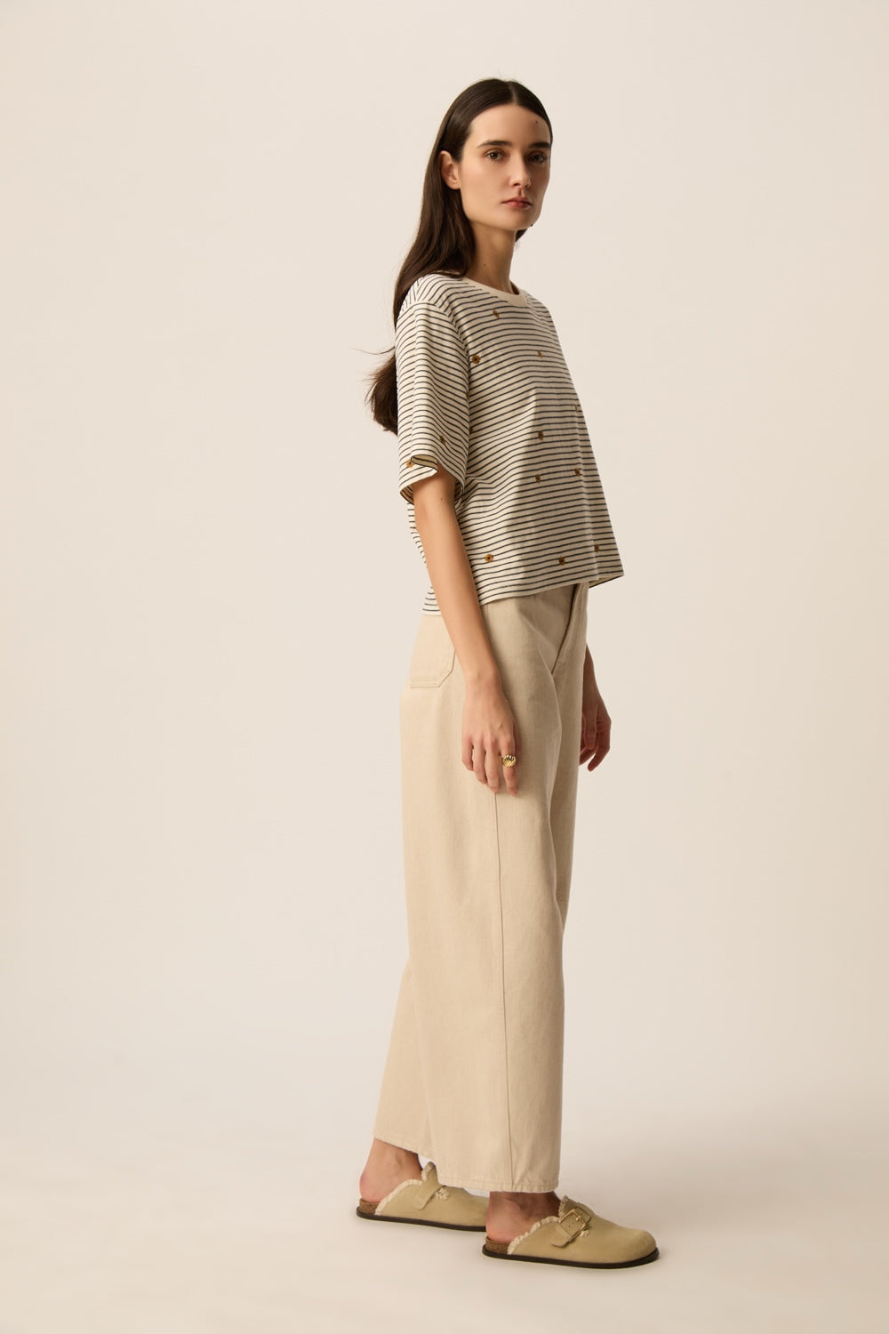 Tee-shirt Josef Marine/Mousse