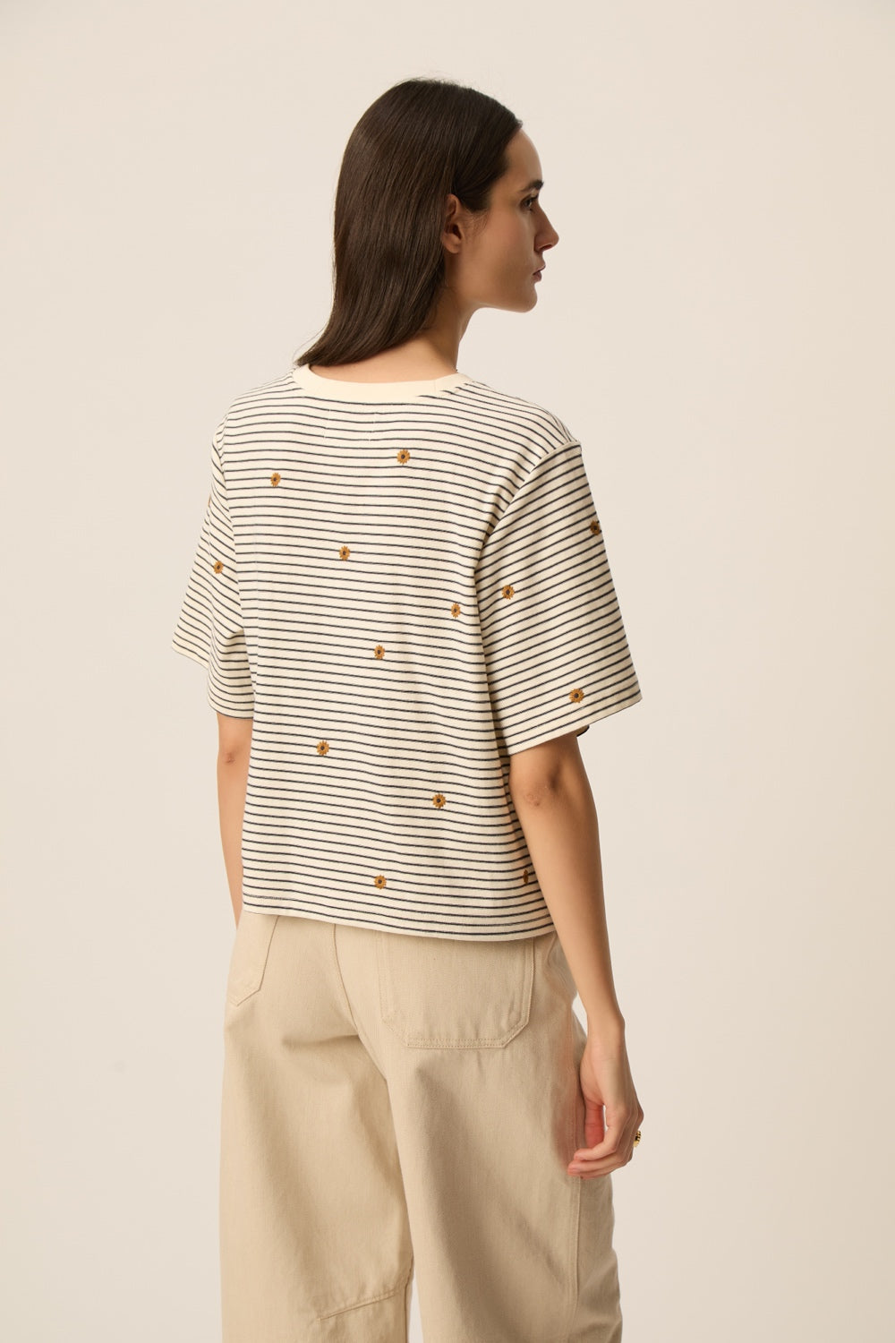 Tee-shirt Josef Marine/Mousse