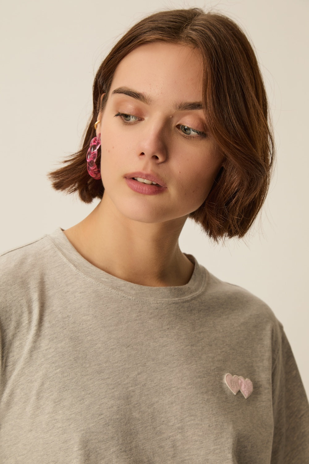T-shirt Jerrypatch Gris Chine