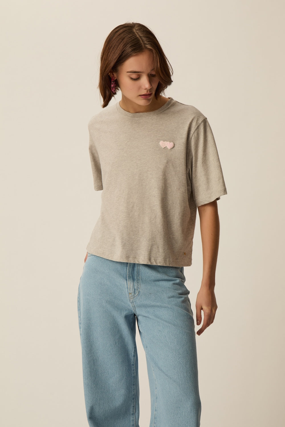 T-shirt Jerrypatch Gris Chine