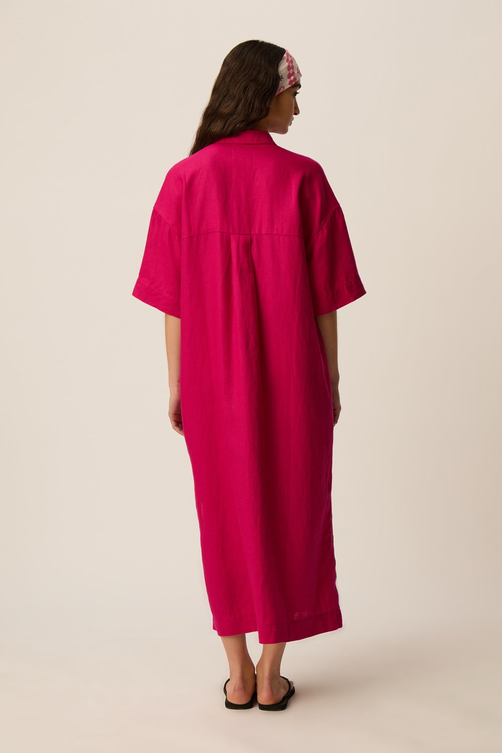 Robe Estampe Fuchsia