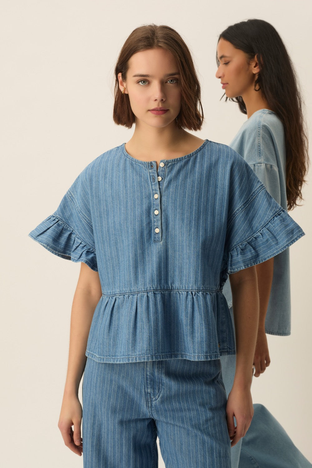 Top Lisette Denim Raye