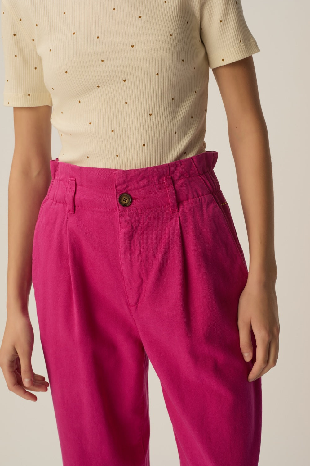 Trousers Santino Pivoine