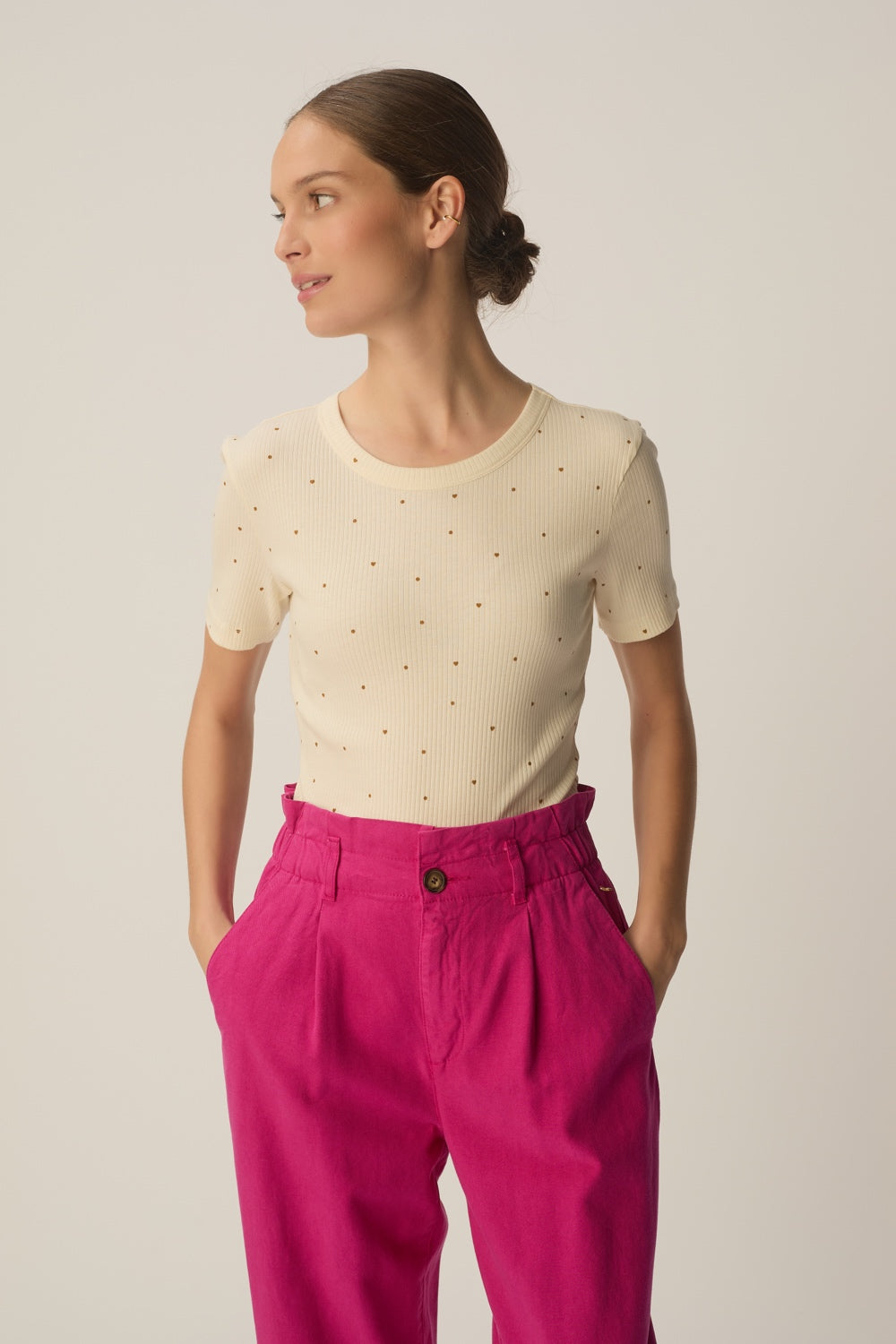 Trousers Santino Pivoine