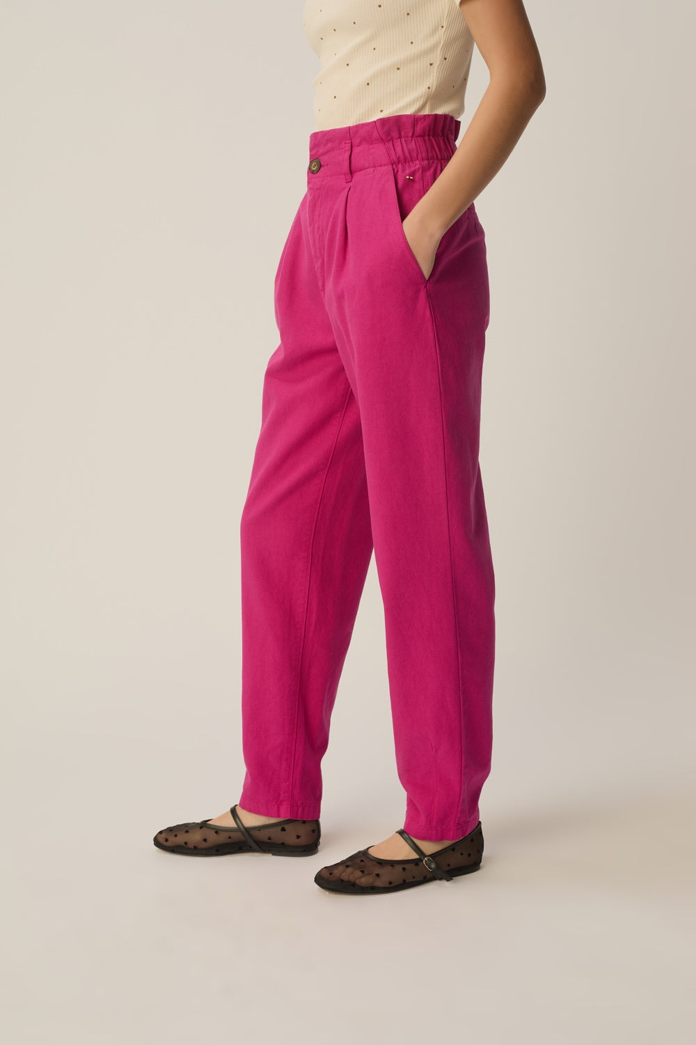 Trousers Santino Pivoine