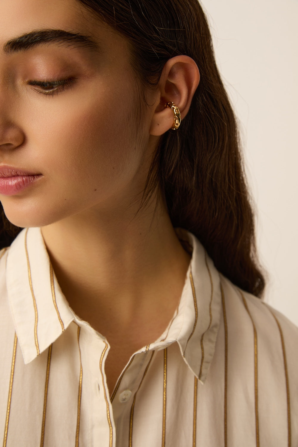 Bague D'Oreille Pimette Dore