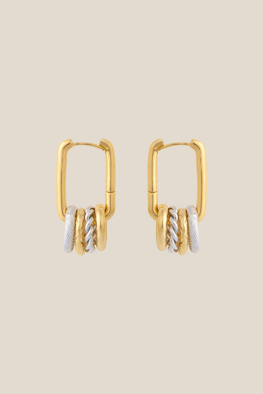 Boucles D'Oreilles Paz Dore/Argent