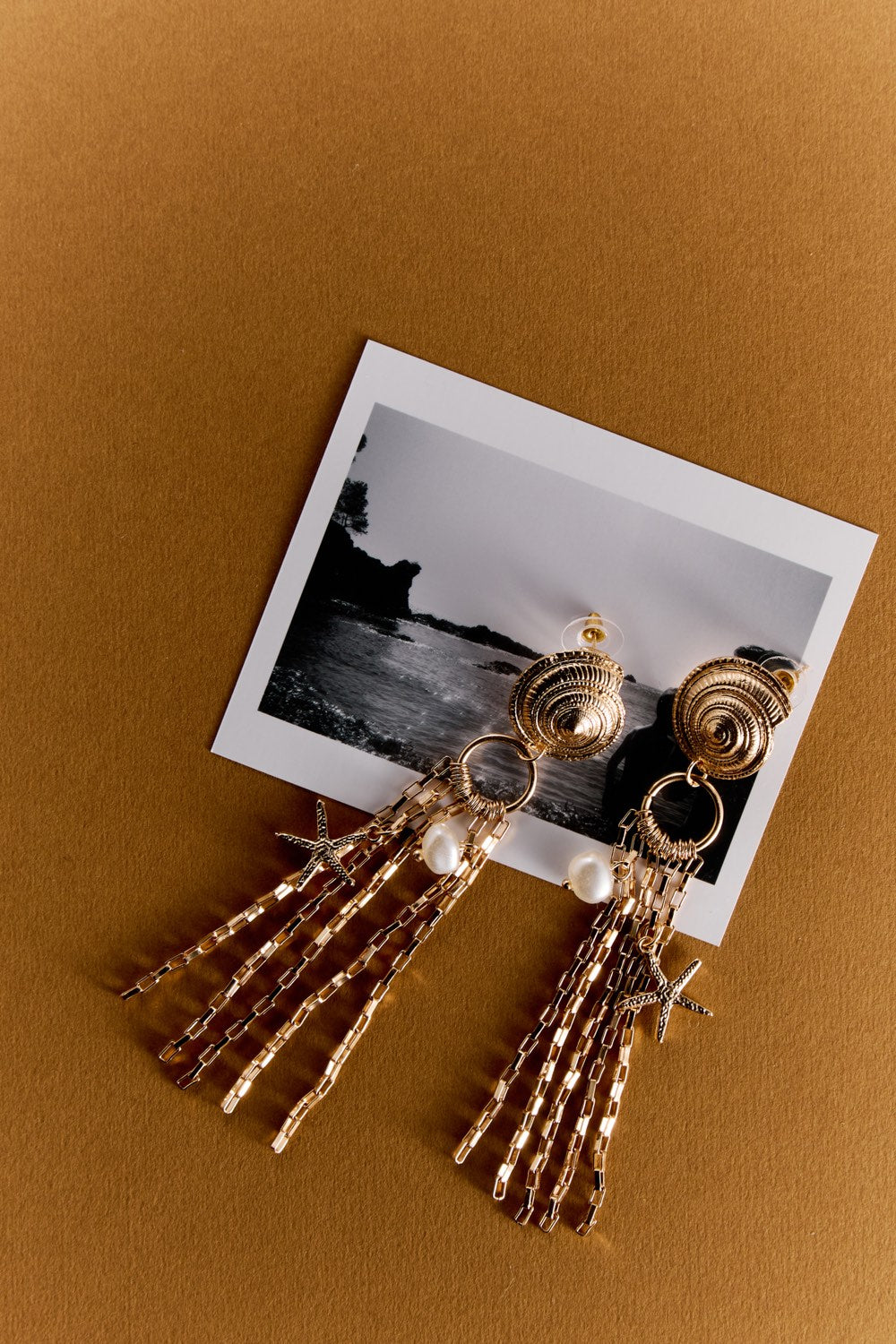 Boucles D'Oreilles Phantinos Rose Dore