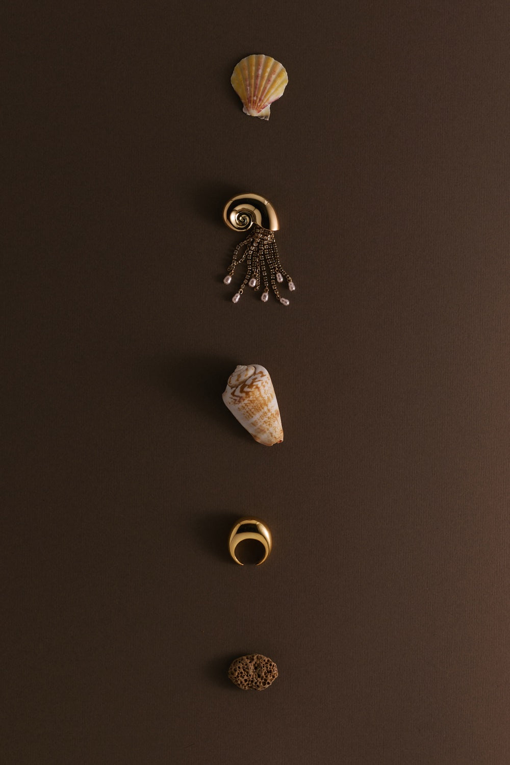 Bague Pivoine Dore