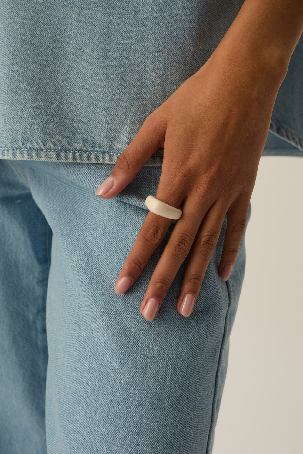 Bague Pomme Ecru
