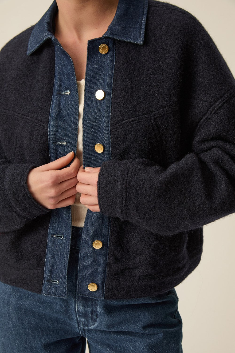 Veste Lova Laine Marine