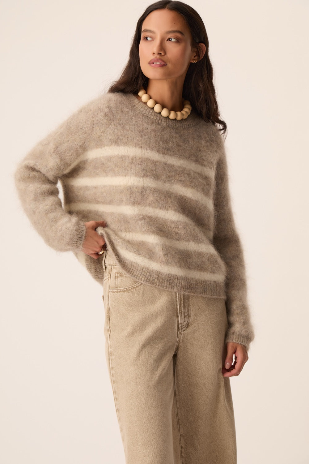 Pull Aleo Galet Creme