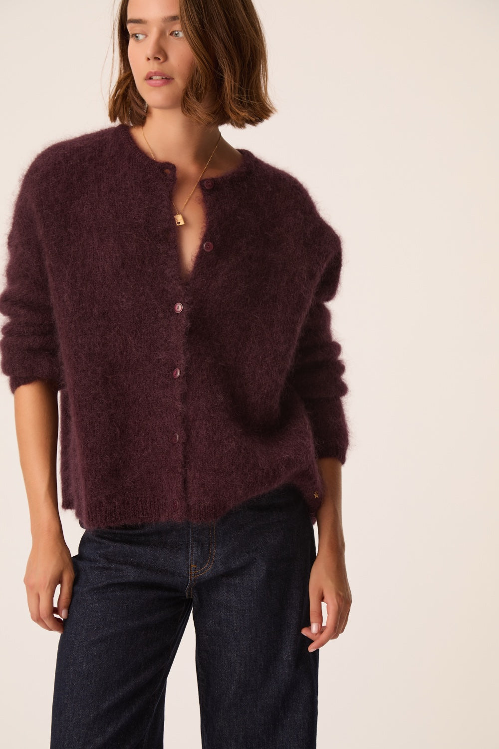 Gilet Bea Prune