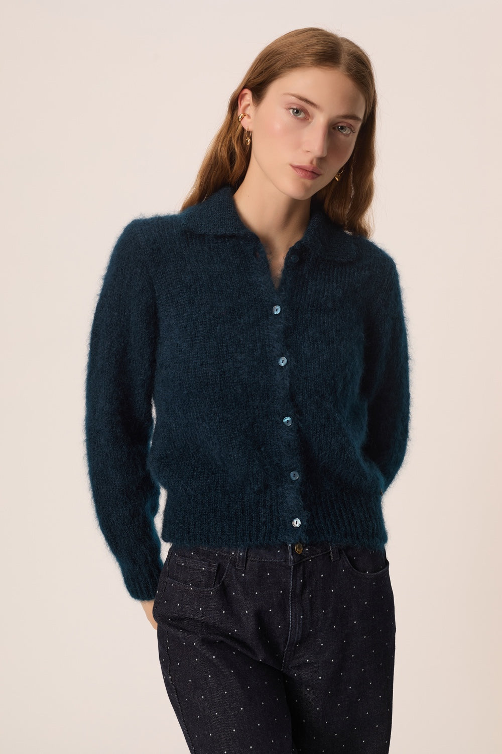 Gilet Chloe Paon