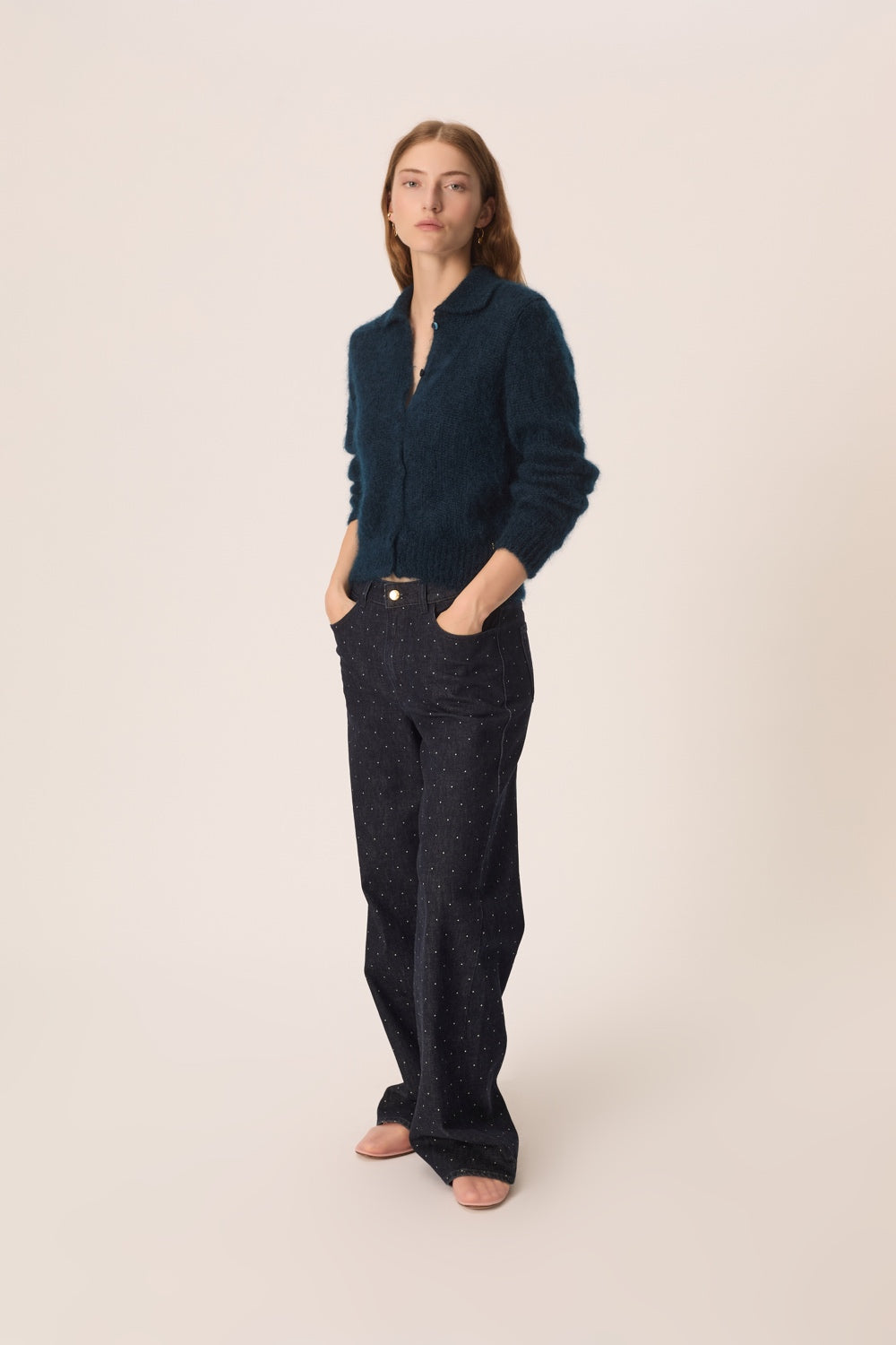 Gilet Chloe Paon