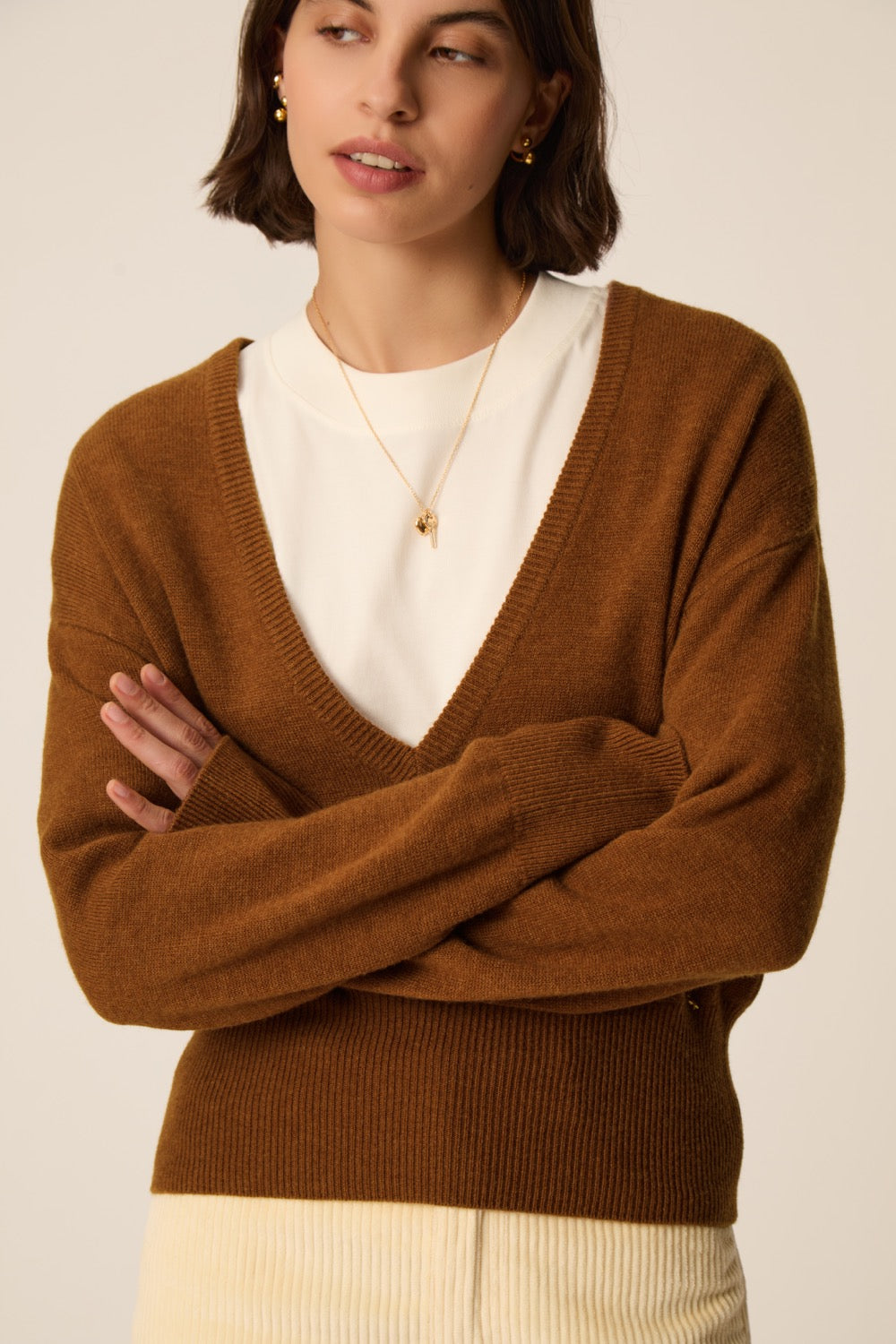 Pull Armelle Chamois