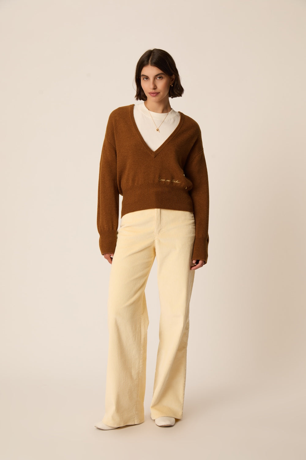 Pull Armelle Chamois
