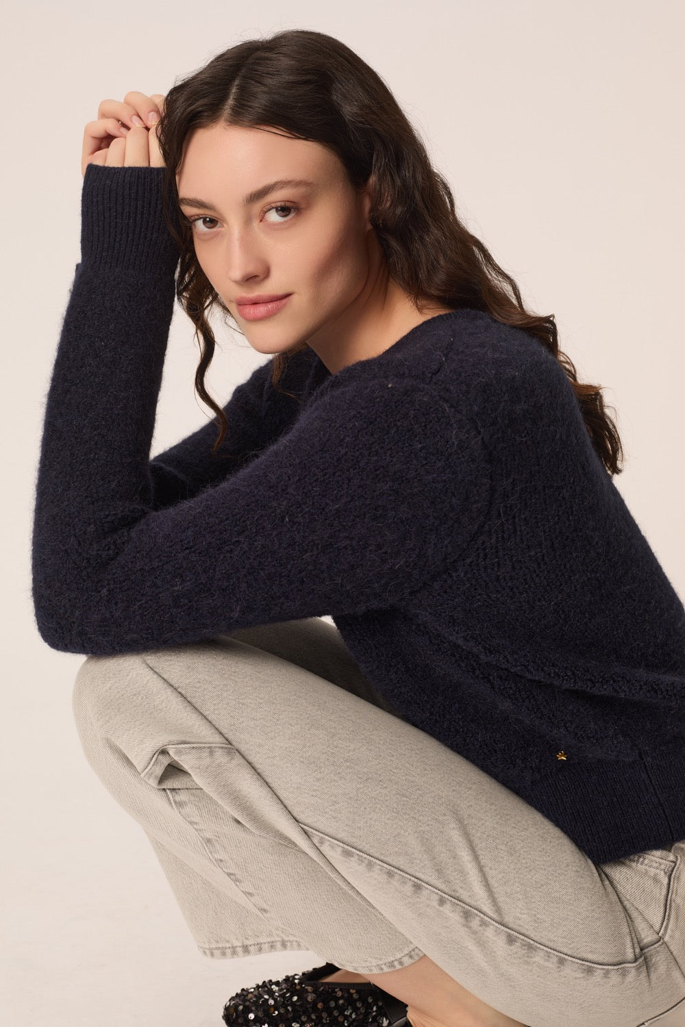 Cardigan Cumin Marine