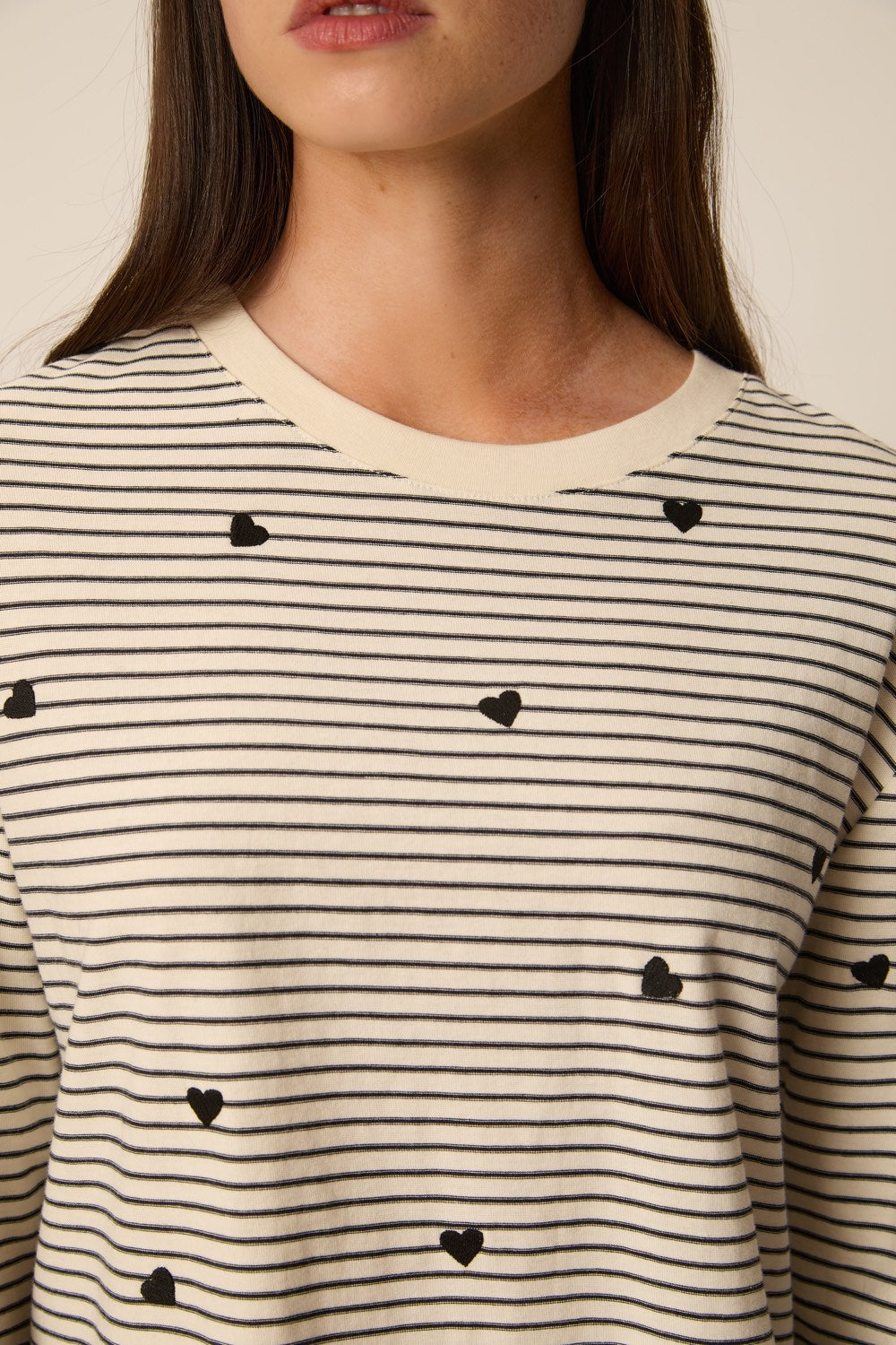 T Shirt Josephine Cœur Noir