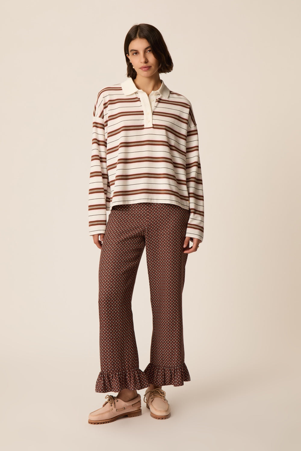 Polo Irina Creme/Cognac