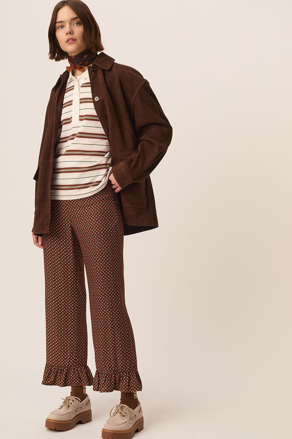 Polo Irina Creme/Cognac