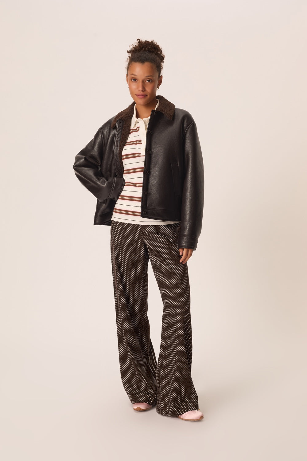 Polo Irina Creme/Cognac