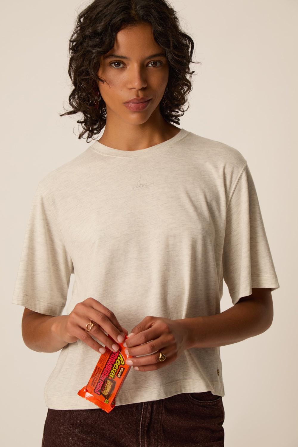 Tee-shirt Jerry Gris Chine