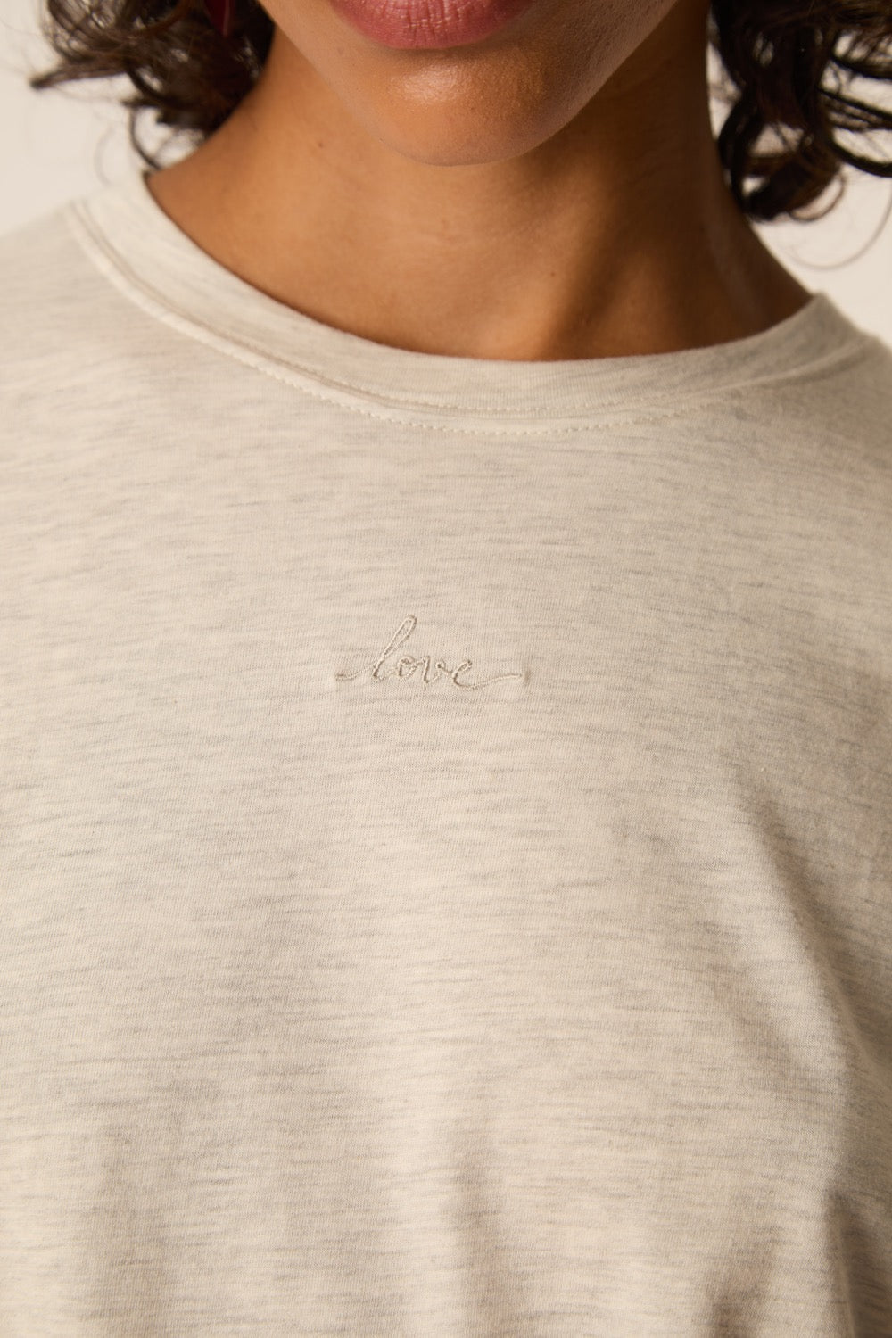 T-shirt Jerry B Gris Chine