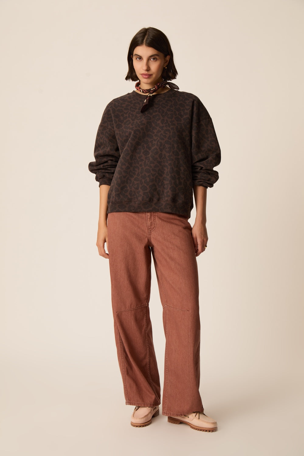 Sweat Shirt Jacinthe Leopard